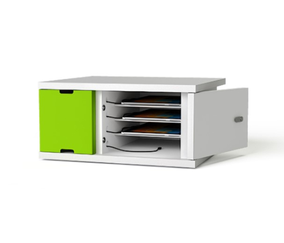 Armoire de charge Zioxi pour 10 iPads et tablettes - câbles USB-C pré-montés - CHRGCUC-TB-10-K# - serrure à clé