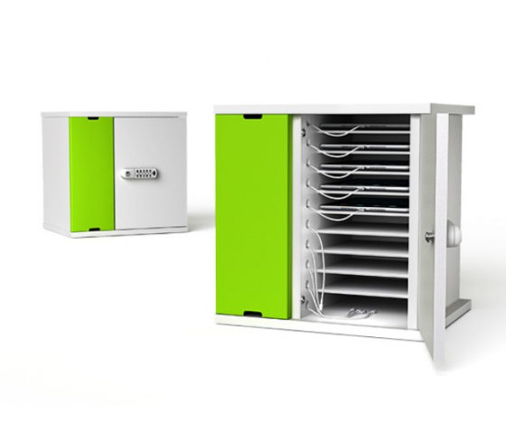 Armoire de recharge USB-C pour 10 iPads et tablettes - CHRGCUC-TB-10-C - serrure à code numérique