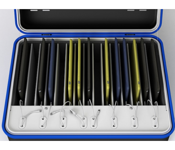 Valise de chargement et de transport USB-A iPad - TRANU-TB-16 pour 16 iPad et tablettes