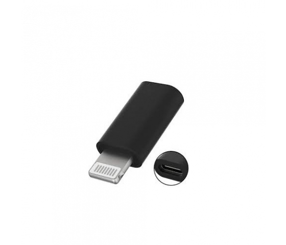 Adaptateur/convertisseur USB-C vers Lightning - noir 