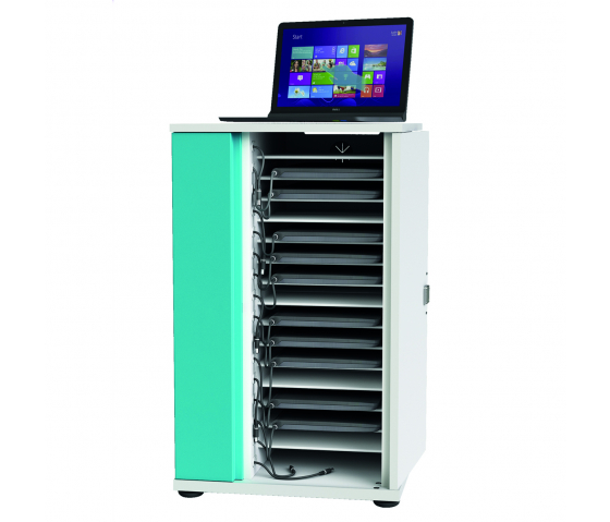Armoire de chargement Zioxi CHRGC-LS-16-C pour 16 ordinateurs portables jusqu'à 15,6 pouces - serrure à code numérique