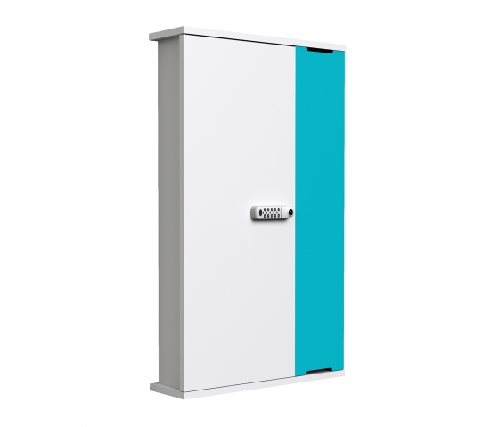 Armoire de chargement Zioxi Slimline CHRGWC-TB-10-C pour 10 tablettes jusqu'à 11 pouces - Chargement par adaptateur secteur - Casier à code numérique