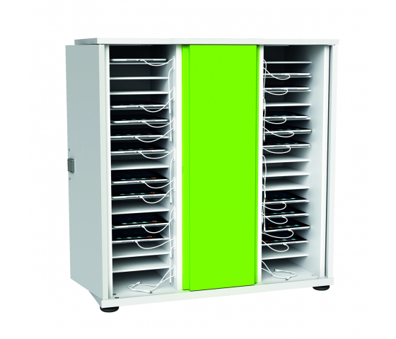 Armoire de charge et de synchronisation Zioxi SYNCC-TB-32-C pour 32 iPads jusqu'à 11 pouces - verrouillage par code numérique