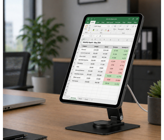 Magnetische iPad tafelstandaard met oplaadfunctie - voor iPad Pro 11