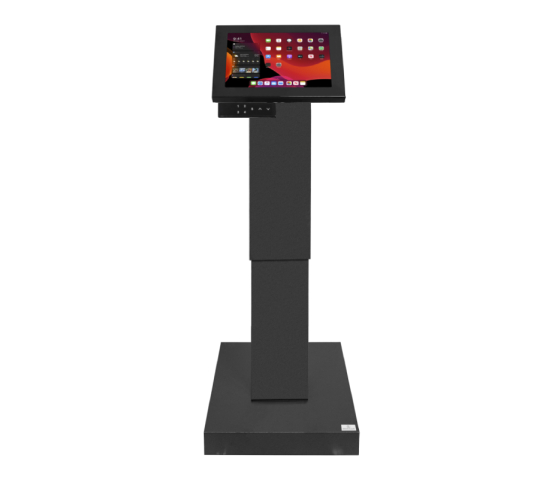 Support au sol réglable en hauteur Suegiu Securo S pour tablettes 7-8 pouces - Noir