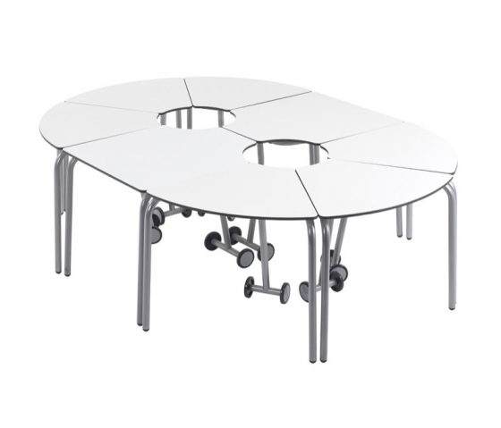 t41 Table d'étudiant pliante à 180