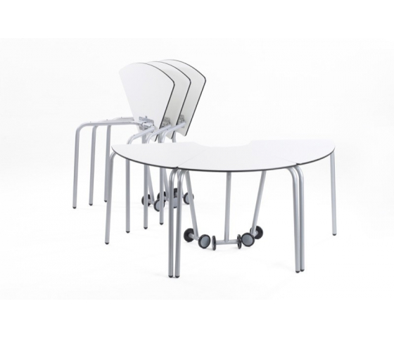 Table d'étudiant pliante à 60°