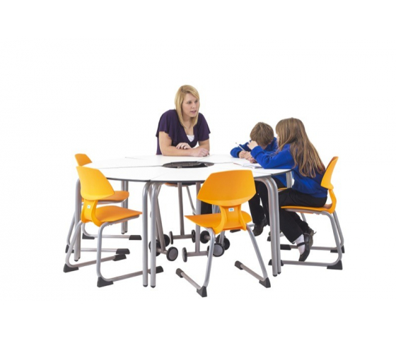 Table d'étudiant pliante à 60°