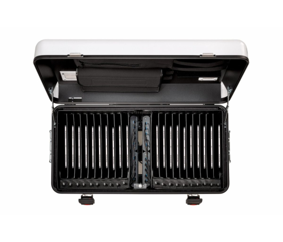 Valise de chargement Parat TC20 TwinCharge avec câbles de chargement USB-C chariot de chargement pour 20 tablettes jusqu'à 12,9 pouces – blanc