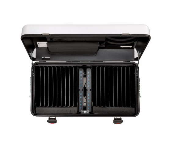 Valise de chargement Parat TC20 TwinCharge avec câbles de chargement USB-C chariot de chargement pour 20 tablettes jusqu'à 12,9 pouces – blanc