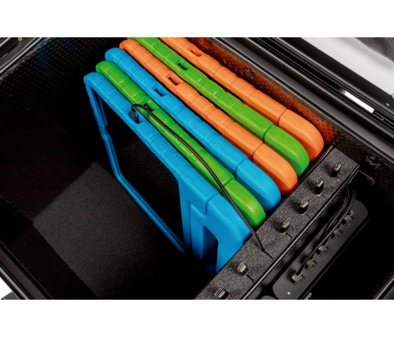 Valise de chargement et de transport Parat TC10 Educover/Kidscover TwinCharge pour 10 tablettes de 7 à 10.5 pouces - blanc