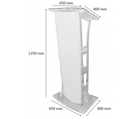 Pupitre plexiglas Thoros - satiné