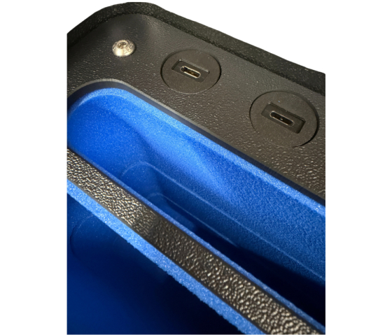 Coffre de recharge P-TEC TAB-10 pour 10 tablettes USB-C - câble non inclus