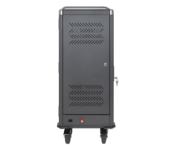 Oplaadkar voor 30 tablets & laptops tot 14 inch - inclusief USB-C kabels - pincode & sleutelslot