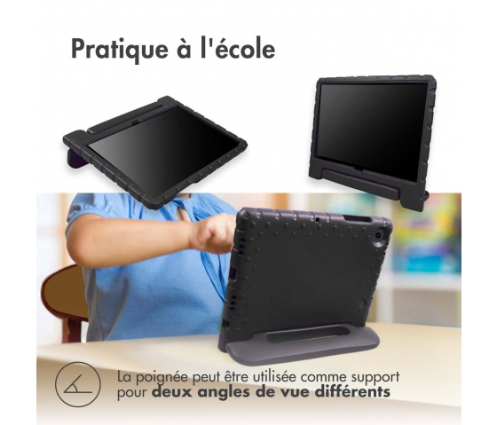 KidsCase tablethoes met handvat voor iPad Air 11 inch (2024) - Zwart