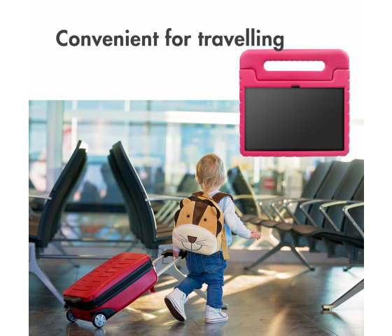 Capa KidsCase de proteção com pega para tablet para Samsung Galaxy Tab A9 Plus - rosa