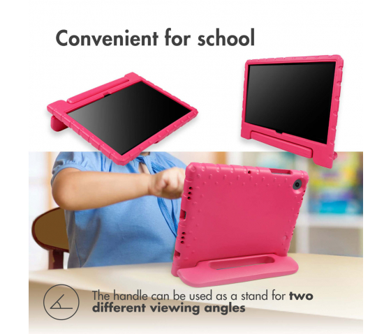 KidsCase tablethoes met handvat voor Samsung Galaxy Tab A9 8.7 inch - Roze
