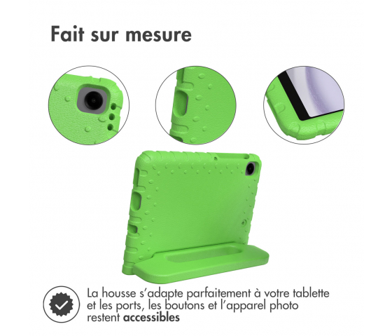 Etui de protection avec poignée KidsCase pour tablette Samsung Galaxy Tab A9 8.7 pouces - Vert