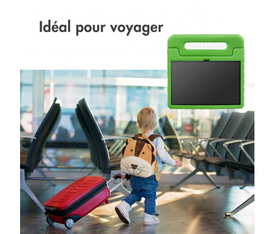 Etui de protection avec poignée KidsCase pour tablette Samsung Galaxy Tab A9 8.7 pouces - Vert