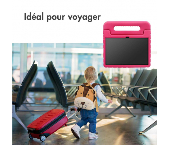 Housse de protection KidsCase avec poignée pour Samsung Galaxy Tab A9 8.7 pouces - Rose