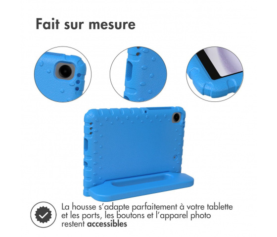 Coque de protection KidsCase avec poignée pour tablette Samsung Galaxy Tab A9 8.7 pouces - Bleu