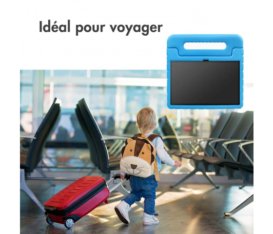 Coque de protection KidsCase avec poignée pour tablette Samsung Galaxy Tab A9 8.7 pouces - Bleu