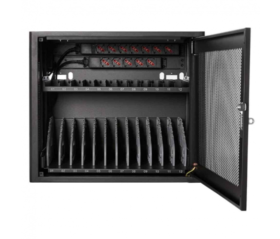 Armoire de charge BRV12v2 pour 12 tablettes ou ordinateurs portables jusqu'à 16 pouces
