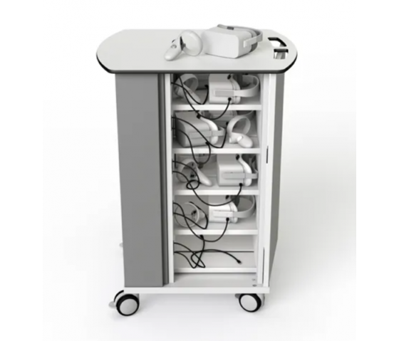 Chariot de recharge USB-C 20W pour 10 casques et contrôleurs VR - verrouillage par code numérique
