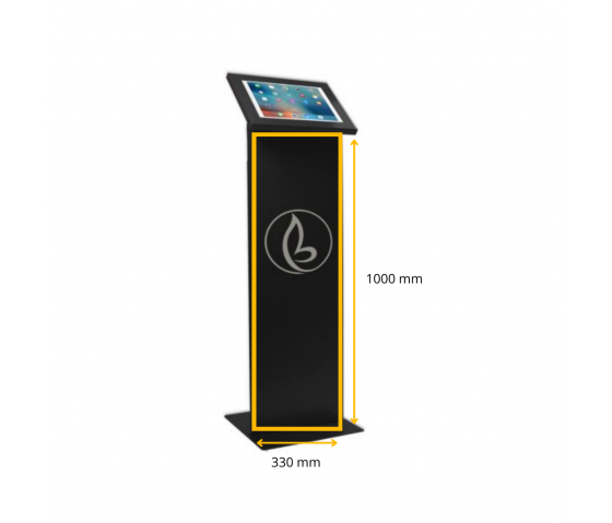 Support au sol avec écran Securo XL pour tablettes 13-16 pouces - noir