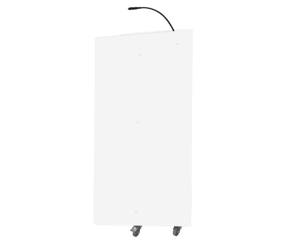 Pupitre de conférence plastique/bois Zeus - blanc