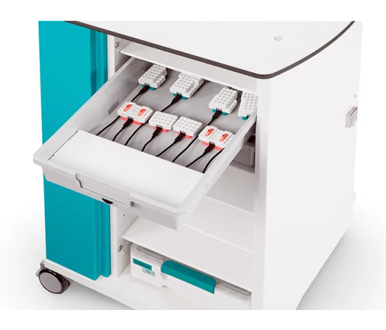 Chariot de recharge LEGO Education Science – 8 kits / 16 composants rechargeables – serrure à code numérique