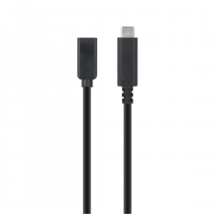 SuperSpeed+ USB-C naar USB-C verlengkabel - 10 Gbps - 0.5 meter - zwart