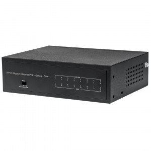 Switch Gigabit Ethernet PoE+ à 8 ports - 60W PoE, Desktop