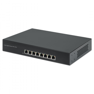 Commutateur Gigabit Ethernet PoE+ à 8 ports - 140W PoE, montage en rack