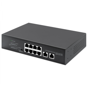 Switch Gigabit Ethernet PoE+ à 8 ports avec 2 ports Uplink - 120W PoE, Desktop