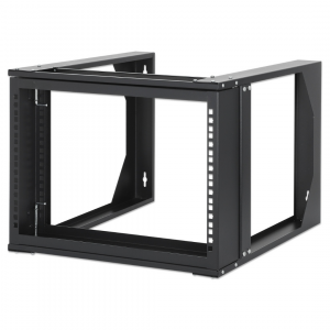 Rack réseau mural 19 pouces - hauteur 6U - 2 montants - profondeur 450 mm - flatpack - noir