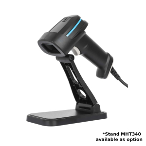 Scanner de codes-barres 2D portable longue portée - LED - 60 scans/seconde - profondeur de balayage de 450 mm