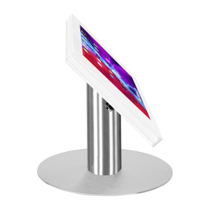 Suporte de secretária Fino para Samsung Galaxy Tab A9 8,7 polegadas 2023 - aço inoxidável/branco