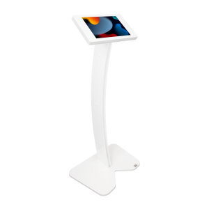 Support de sol Fino Curved LED pour iPad 10.2 & 10.5 - blanc
