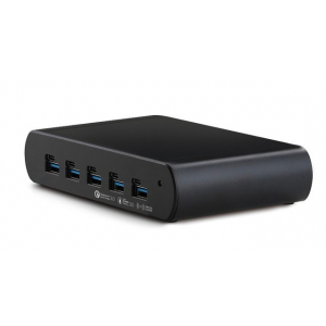 Concentrateur de charge 5 ports Dual Charge USB-A/USB-C 150W - noir