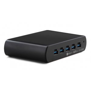 Concentrateur de charge 5 ports Dual Charge USB-A/USB-C 150W - noir