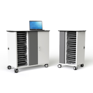 Chariot de chargement pour 16, 20 ou 32 Chromebooks et appareils mobiles jusqu'à 14 pouces