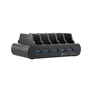 Station d'accueil 5 ports Dual Charge USB-A/USB-C 150W - zwart