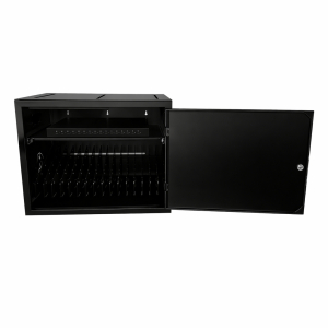 Armoire de chargement USB-C BRVDC16 pour 16 appareils mobiles jusqu'à 17 pouces - noir