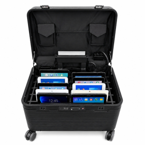 Valise de recharge & synchronisation Bravour® BRVK10 pour 10 iPad & tablettes jusqu’à 13" – sans câbles