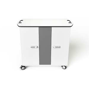 Chariot de chargement USB-C Zioxi CHRGTUC-CB-32-C pour 32 Chromebooks jusqu'à 14 pouces - verrouillage par code numérique
