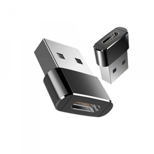 Domo Sell 2 pièces adaptateur usb a vers usb c ou convertisseur USB C vers USB A - noir - USB-A - USB-C- 2 pièces