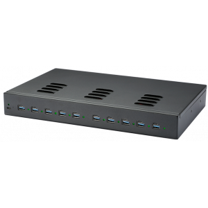 Concentrateur de charge 10 ports Dual Charge USB-A/USB-C 1000W - noir