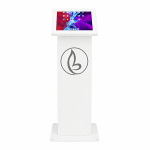 Support au sol avec écran Securo XL pour tablettes 13-16 pouces - blanc