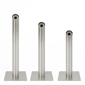 Tube réglable en hauteur - acier inoxydable